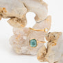 14k Gold Blue Tourmaline and Diamond Wrap Ring