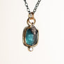 Indicolite Tourmaline and Diamond Necklace