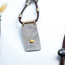 Sterling and 24k Gold and Pavé Diamond Necklace