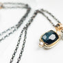 Indicolite Tourmaline and Diamond Necklace