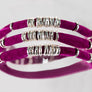Magenta Leather Wrap