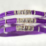 Bright Purple Leather Wrap