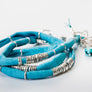 Bright Turquoise Leather Wrap