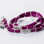 Magenta Leather Wrap