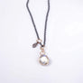 Moonstone with Gold and Sterling Silver Necklace