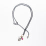 Pavé Diamond Hamsa with Gold and Sterling Silver Necklace