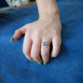 Tanzanite Diamond and Gold Open Wrap Ring