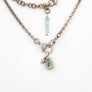 Blue Green Tourmaline and Diamond Lobster