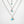 Small Oval Turquoise Drop with Diamond Charm