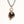 Maroon Tourmaline and Diamond Necklace