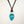 Blue Apatite and Diamond Leather Necklace