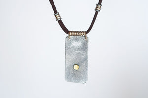 Sterling and 24k Gold and Pavé Diamond Necklace