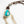 Turquoise and Pavé Diamond Necklace with Sterling Fringe