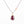 Ruby with Gold and Sterling Silver Necklace