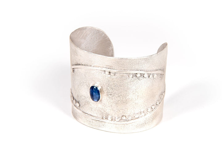 Blue Kyanite Evil Eye Lunarscape Cuff