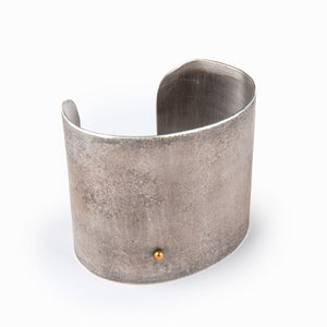 Athena Fused Sterling Silver Cuff with 24K Gold Accent