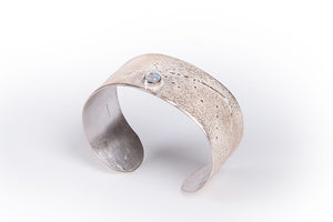 Moonstone Lunarscapes Sterling Silver Cuff